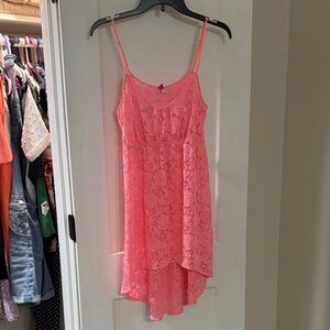 Coral Lace Cover up